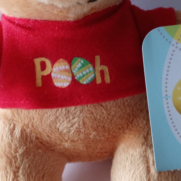 Disney Easter Pooh Bunny Ears soft Plush 7 Inch - Picture 2 of 3